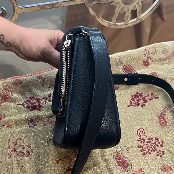 Kate Spade suede and leather Midnight deep Blue Crossbody Bag - Picture 6 of 15